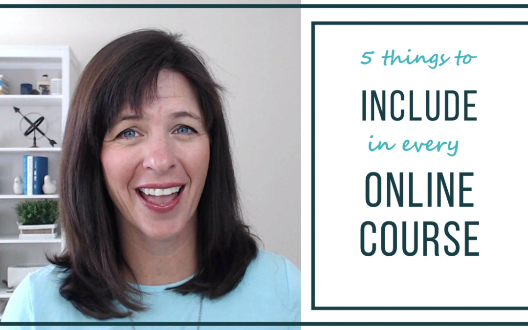 5 things to include in every online course