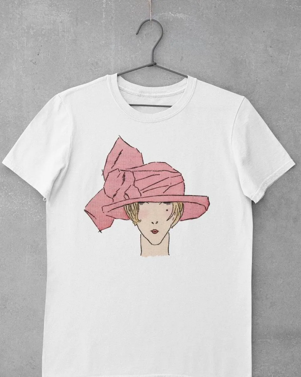 'Lady in Pink Hat' Graphic T-Shirt