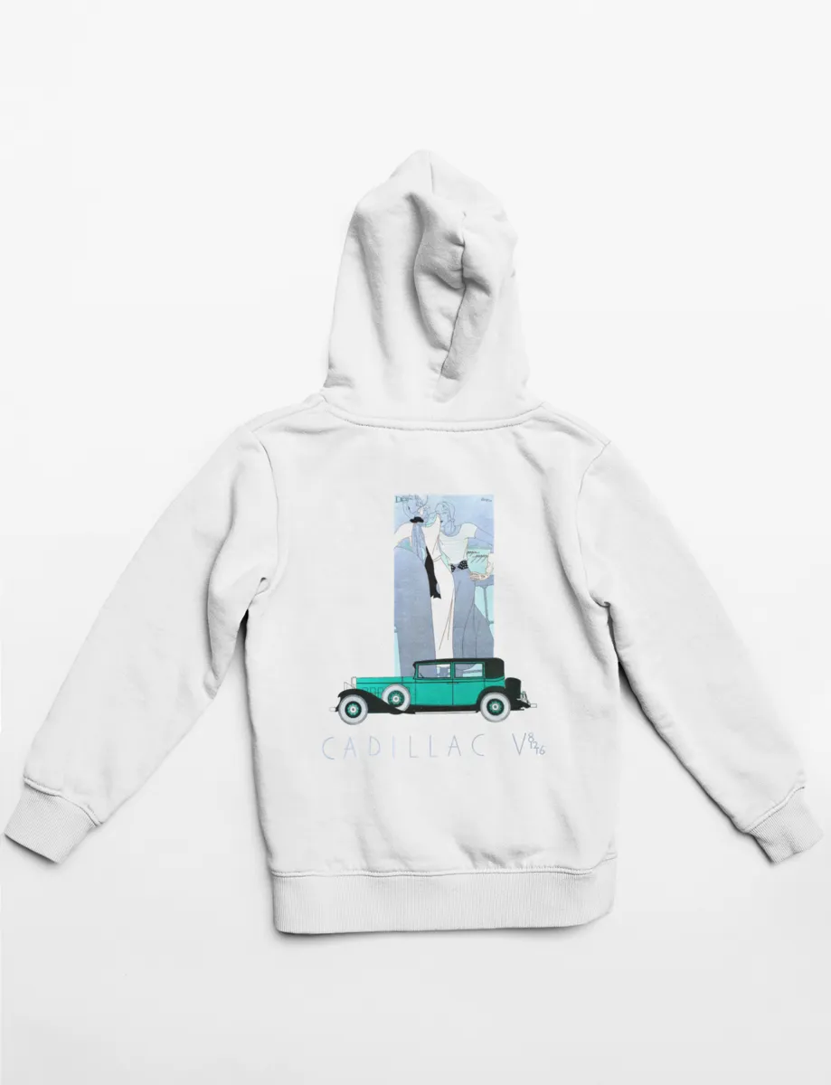 'Blue & Silver Car' Graphic Hoodie