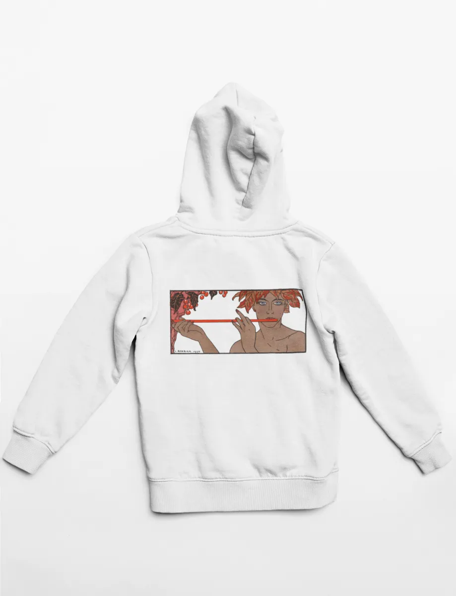 'Man playing Flute' Graphic Hoodie