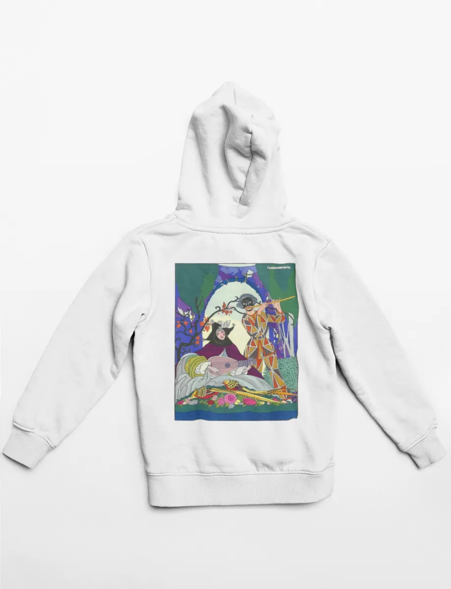 'Couple Playing Music' Graphic Hoodie