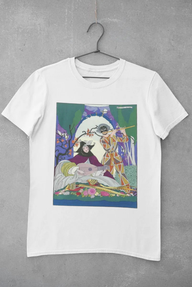 'Couple Playing Music' Graphic T-Shirt