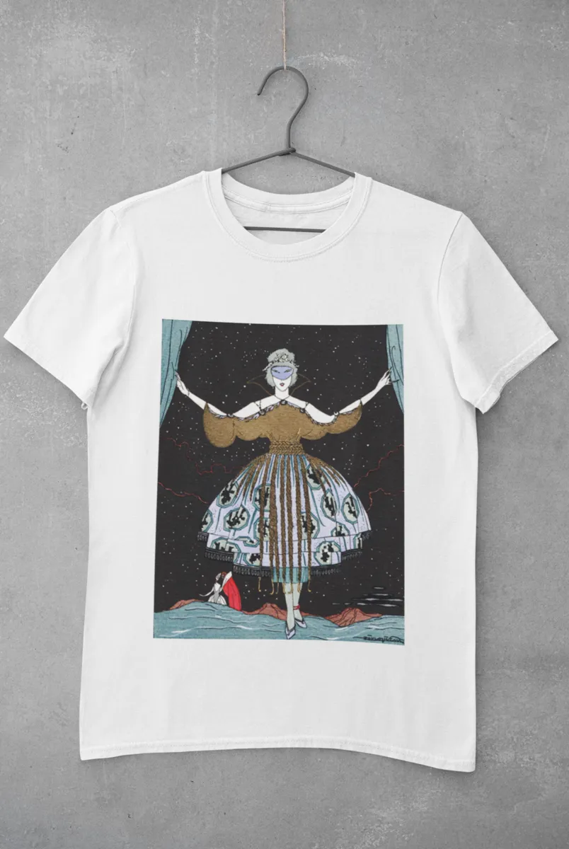 'Lady at Masquerade' Graphic T-Shirt 