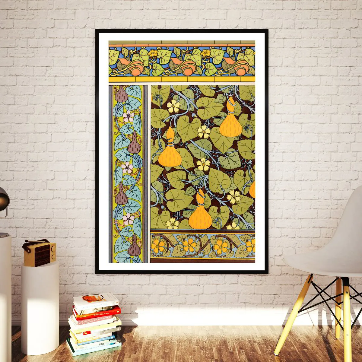 'Green Leaves' Art Deco Poster in A2 