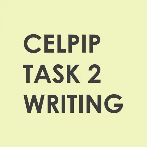 CELPIP Task 2 writing a survey response 