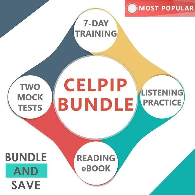 CELPIP PLUS - 7-day CELPIP Training + Listening + Reading + 2 Mock Tests