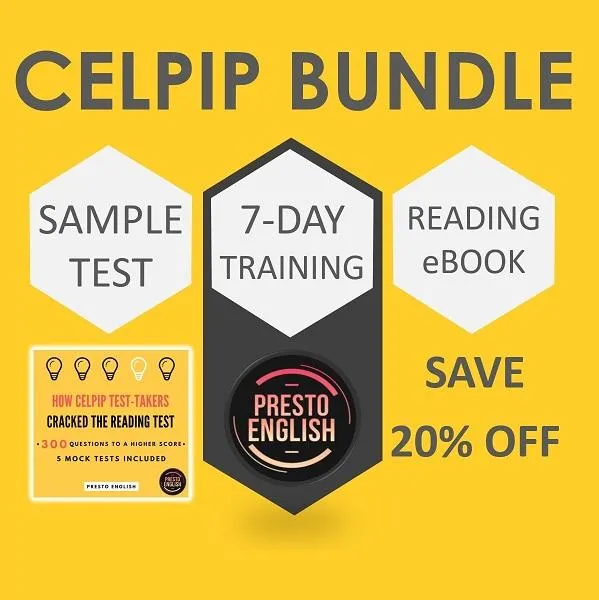 BUNDLE - 7-day CELPIP Training + Reading Practice eBook