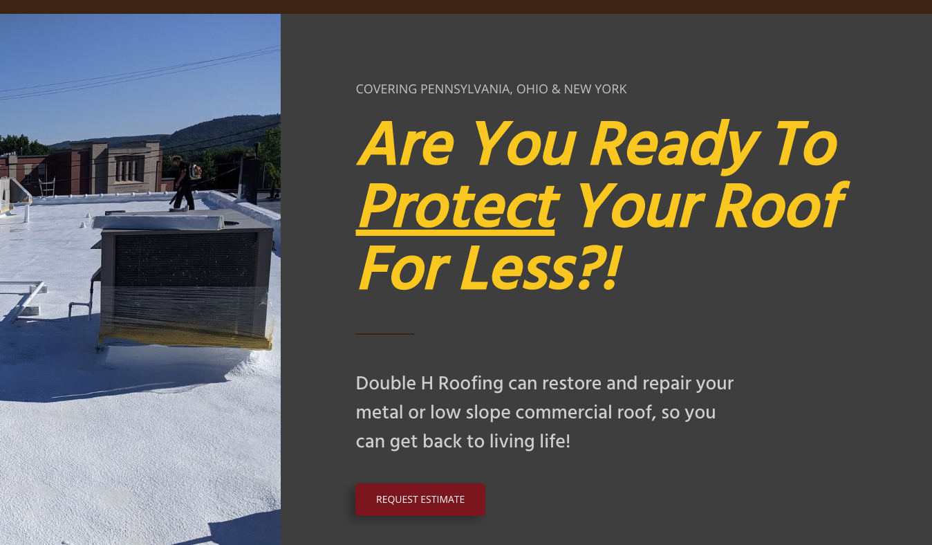 CALL NOW 1 Local Commercial Roofing Company Double H Roofing