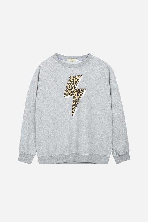 grey leopard sweatshirt