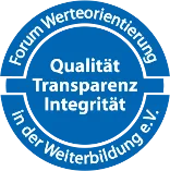 Siegel für Qualität, Transparenz, Integrität