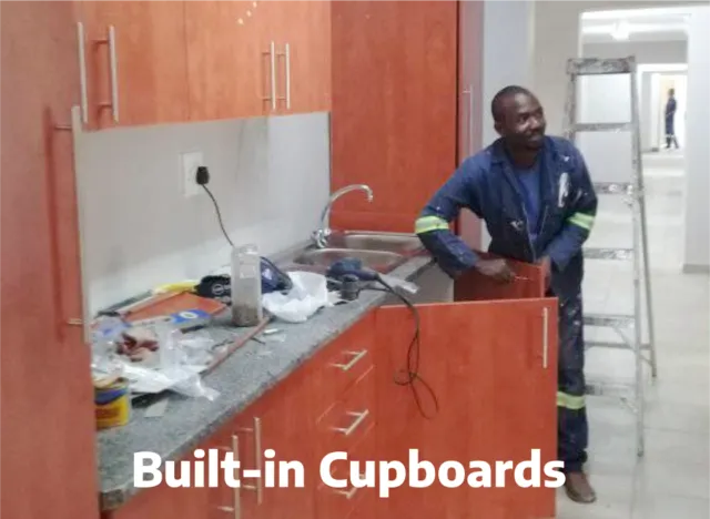 built-in cupboards - kitchen bedroom - You get excellent craftsmanship, quality services and innovative thinking. muzi@iwabaprojects.co.za