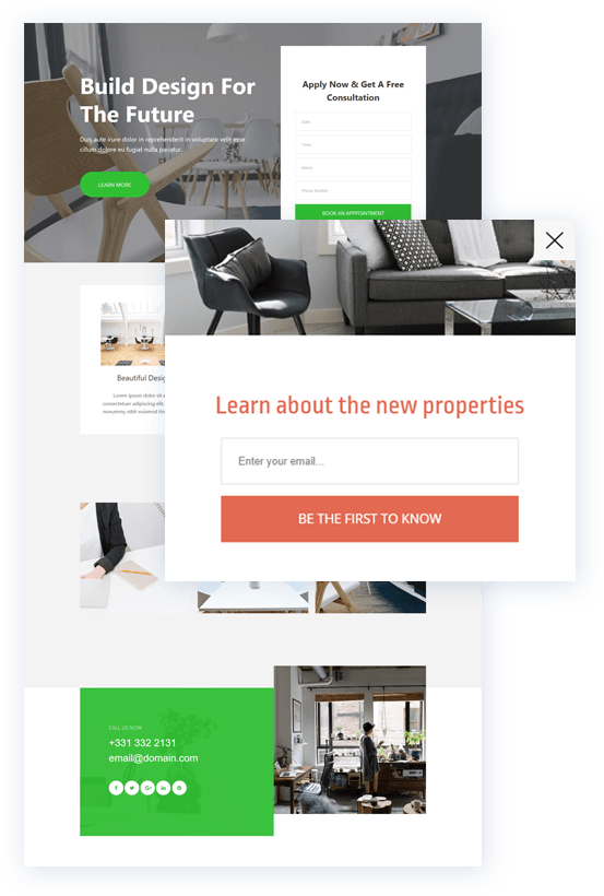 Build Your Real Estate site Today Simvoly site Builder