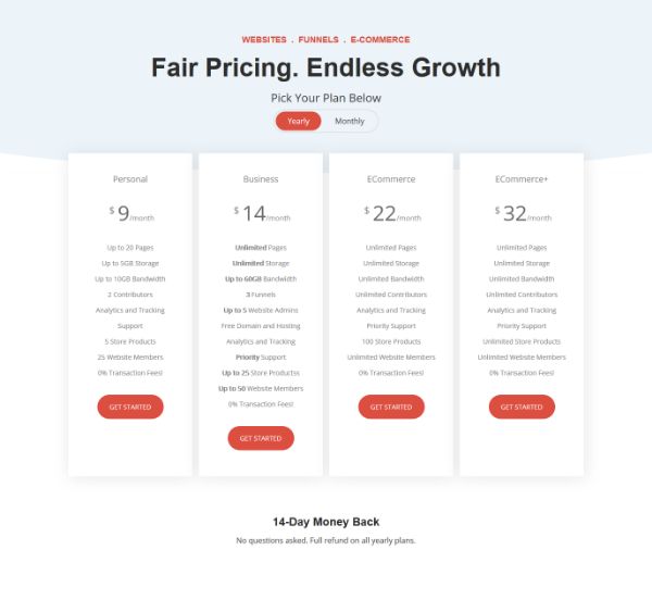 Website Subscribe Flow