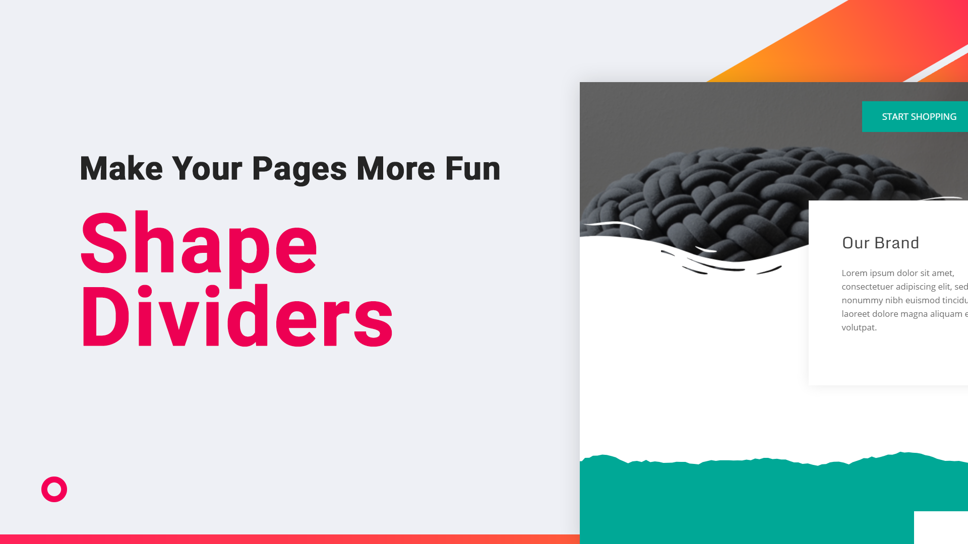 Add Beautiful Section for your Website with Shape Dividers