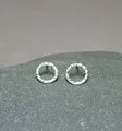 circle stud earrings small