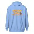 Buzzer Band Unisex Zip Up Hoodie - Embroidered Front / Printed Back