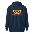 Buzzer Band Unisex Zip Up Hoodie - Embroidered Front / Printed Back