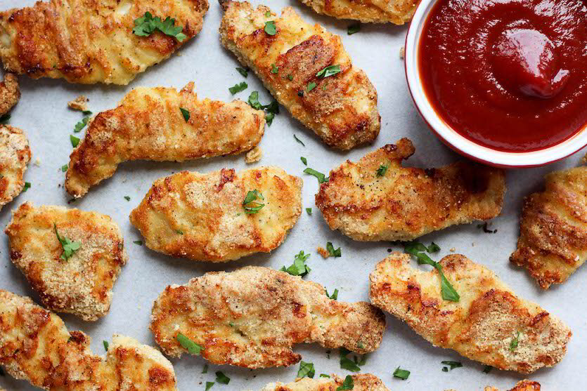 Oven-Baked Chicken Fingers