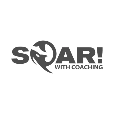 SoAR! With Coaching™️ Logo a business coaching service offered by Priscilla Kucer Consulting Solutions LLC®