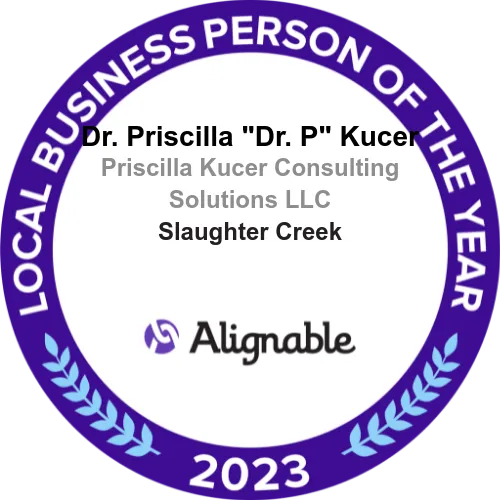 Dr. Priscilla Kucer won 2023 Alignable Local Business Person of the YEar