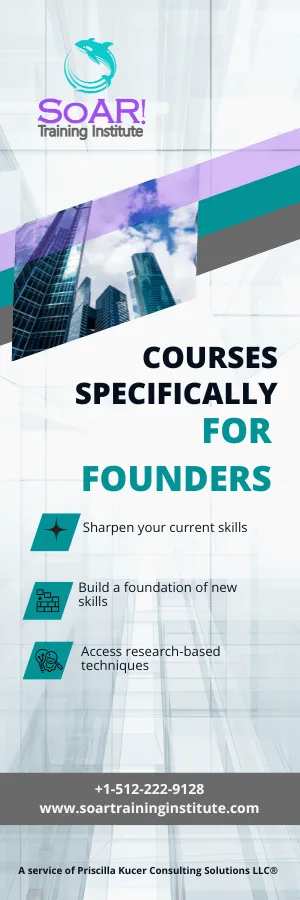 SoAR! Training institute Courses specifically for Founders