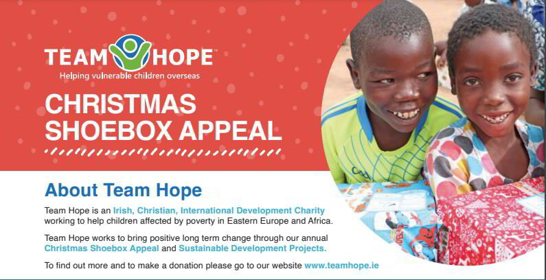 Christmas Shoebox Appeal - Team Hope