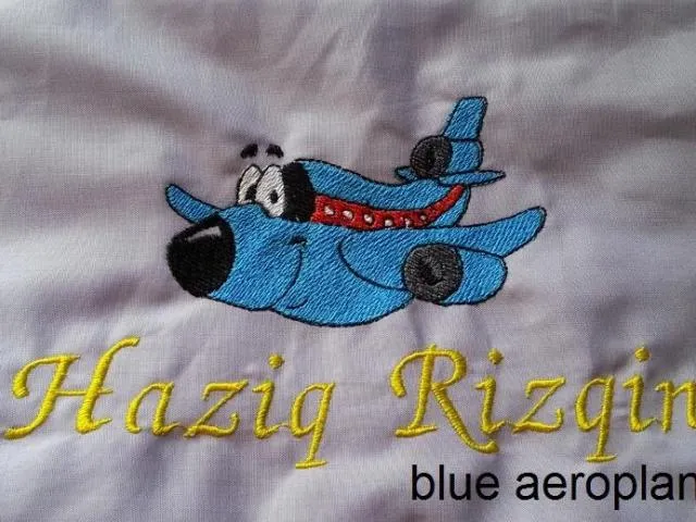 blue aeroplane