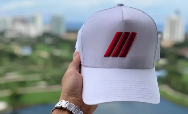 Miami Visuals Cap - White 3 Stripes