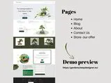 Template layout website - My Green Place, garden