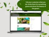 Template layout website - My Green Place, garden