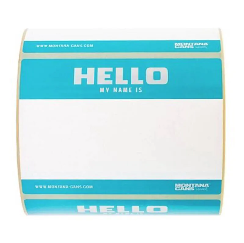 MONTANA HELLO MY NAME IS STICKERS ROL 500ST