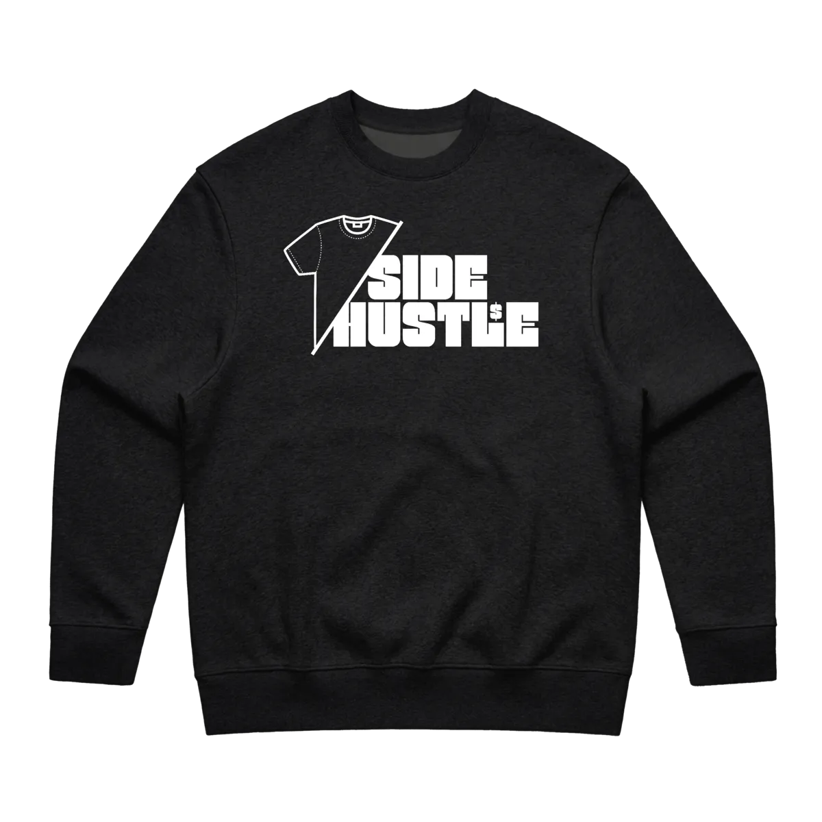 T-Shirt Side Hustle Sweatshirt Black