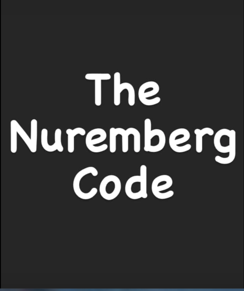 nuremberg code t shirt