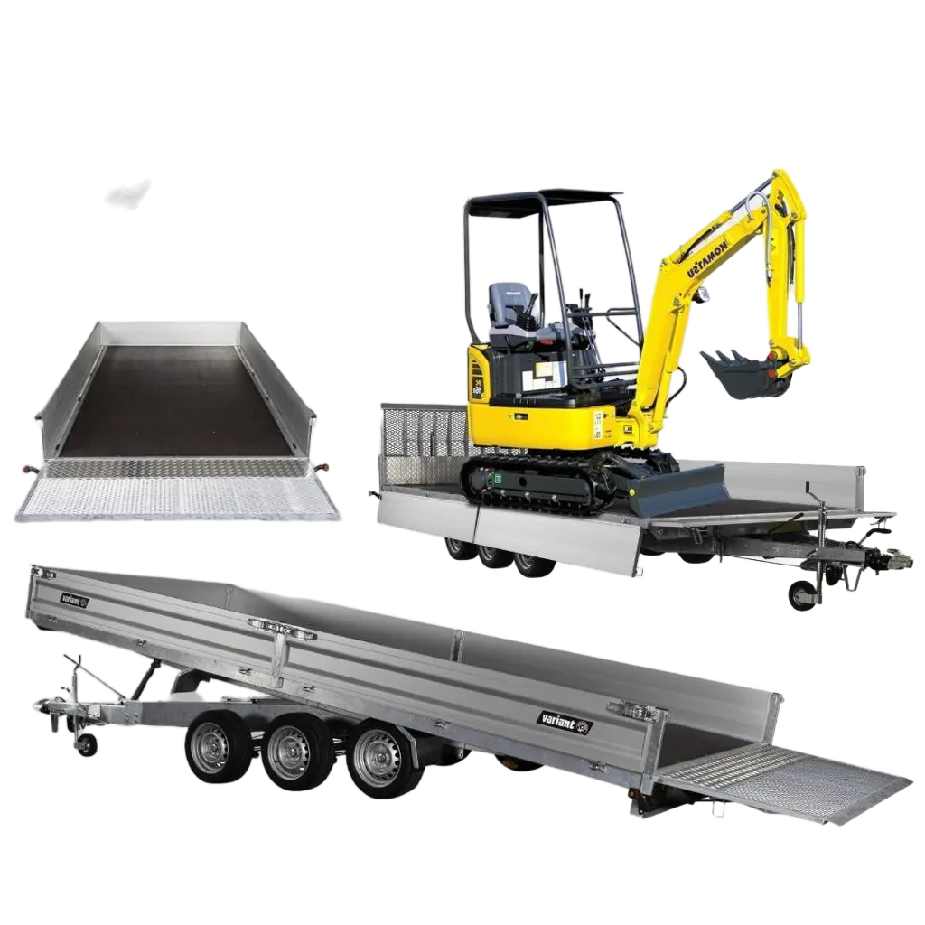 Variant 3563 UX Transporter Hydraulisch kantelbare| VDV Trailers ...