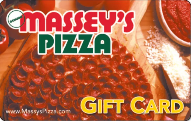 Give the gift of a Massey's Pizza Gift Card for use in any of our Pizza Shops & Wings / Sports Bars in Central Ohio and South Carolina.