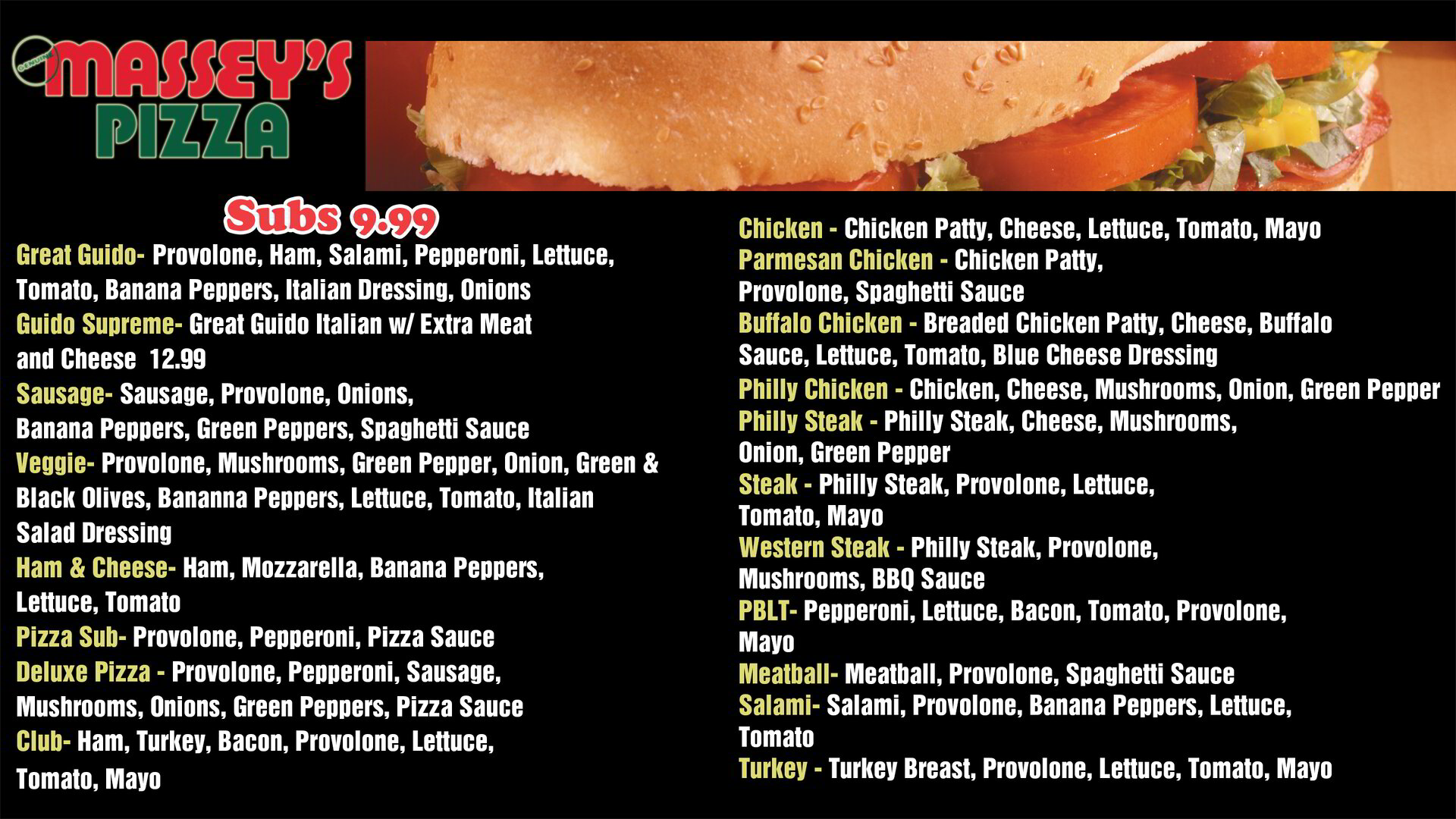 Massey's Pizza Pawleys Island Menu – Order Your Favorites Today