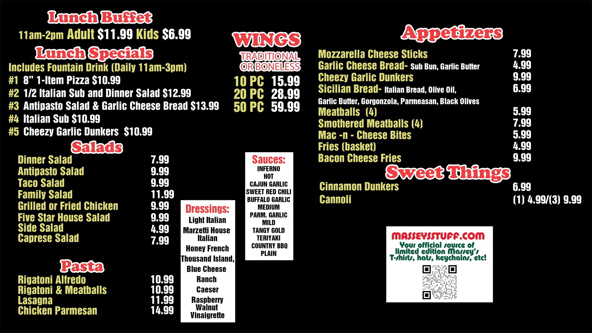 Powell Massey's Pizza Menu – View Delicious Pizza Options