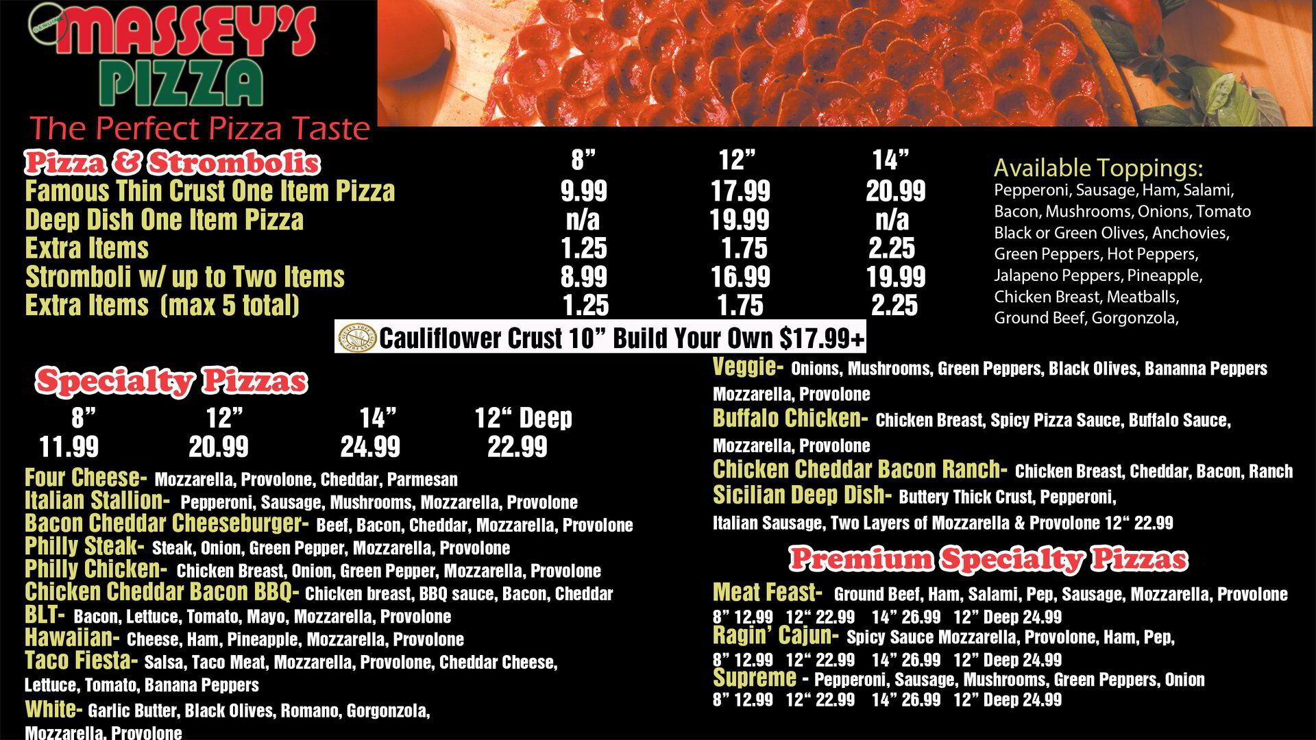 Clintonville Massey's Pizza Menu – View Full Menu Online Clintonville Massey's Pizza Menu – View Full Menu Online
