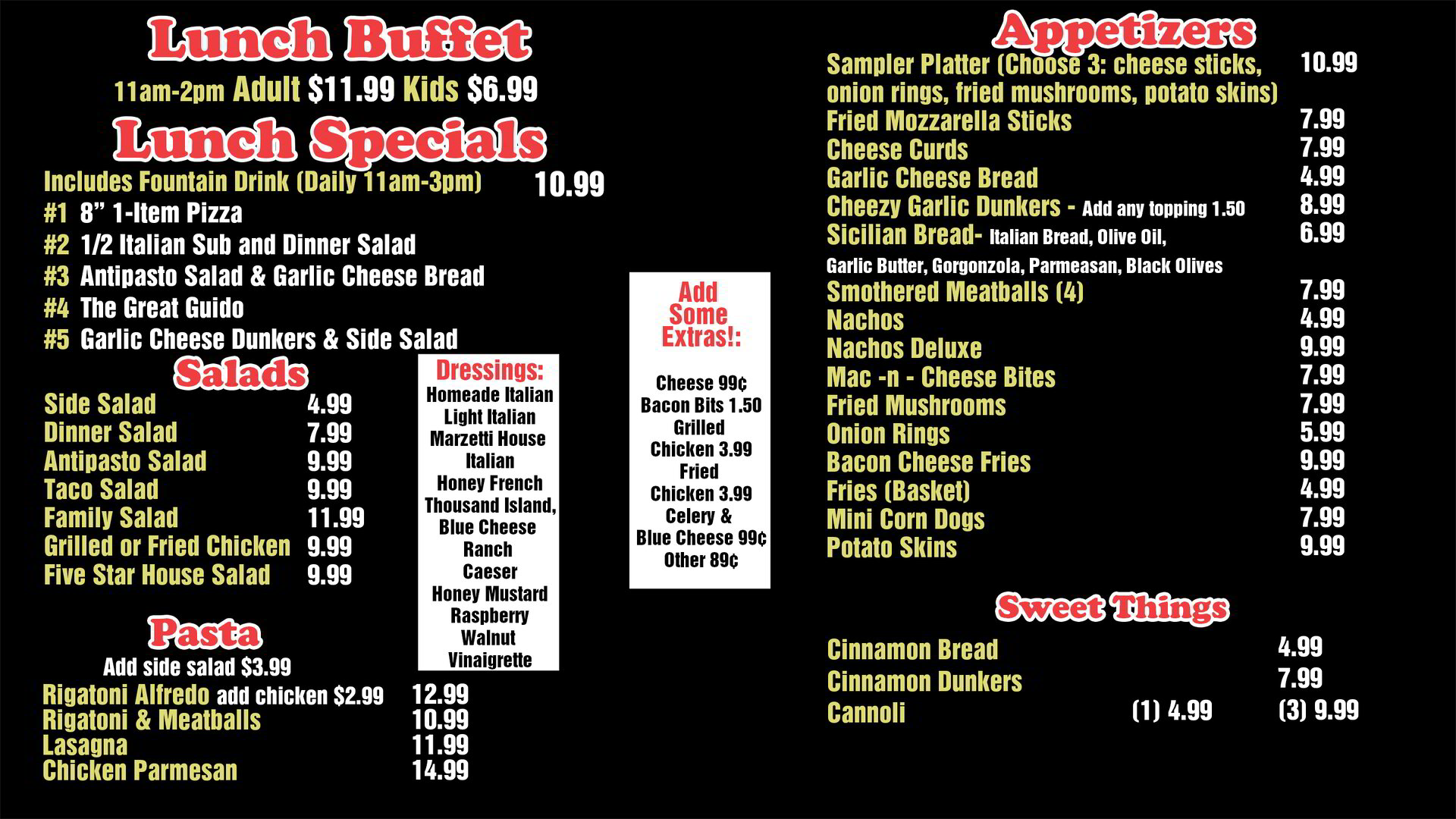 生地一覧①  ※②は別ページです。オプションメニュー Heath Massey's Pizza – View Menu & Order Your Favorites