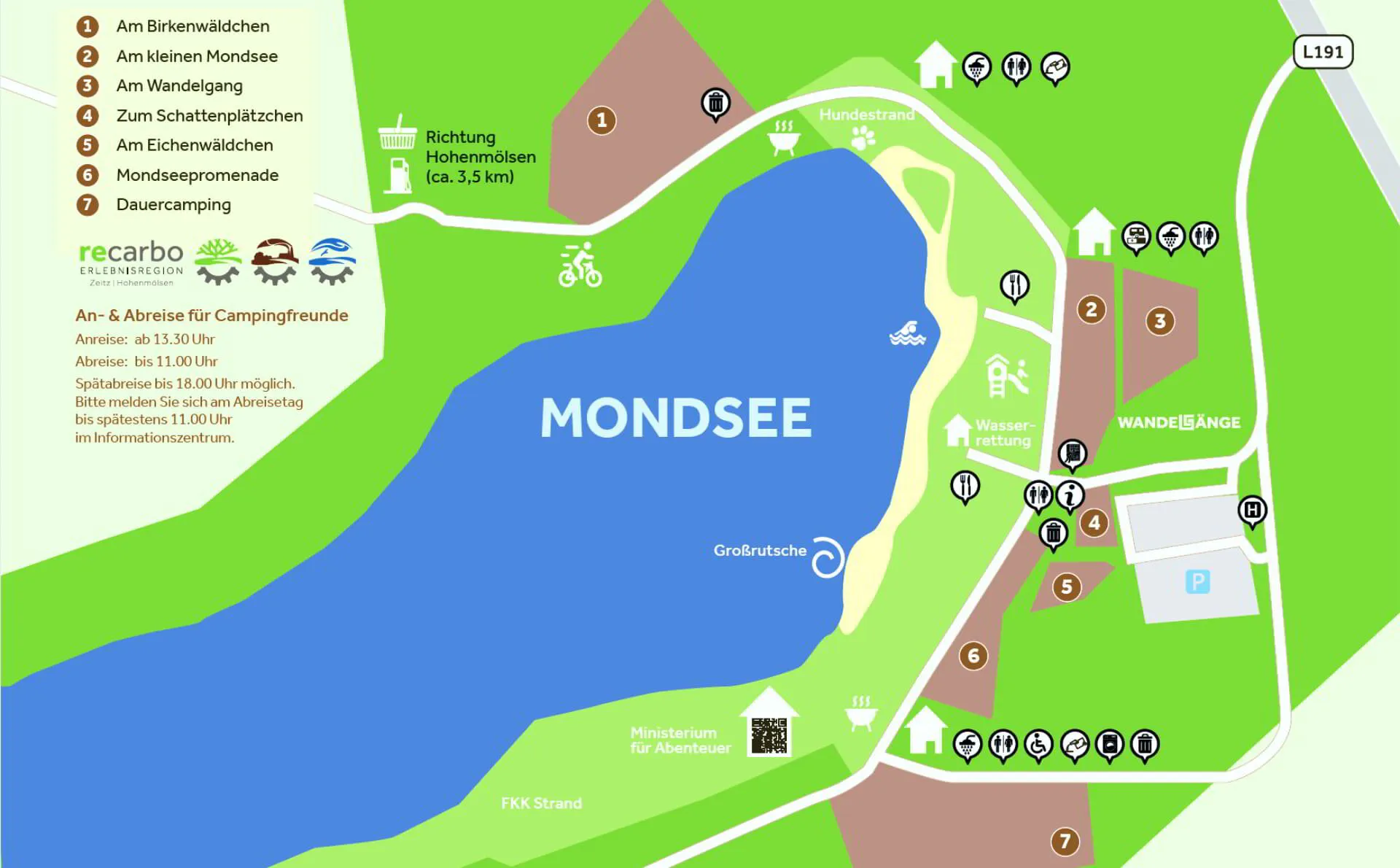 Erholungspark Mondsee bei Hohenmlsen | Camping und Zelten