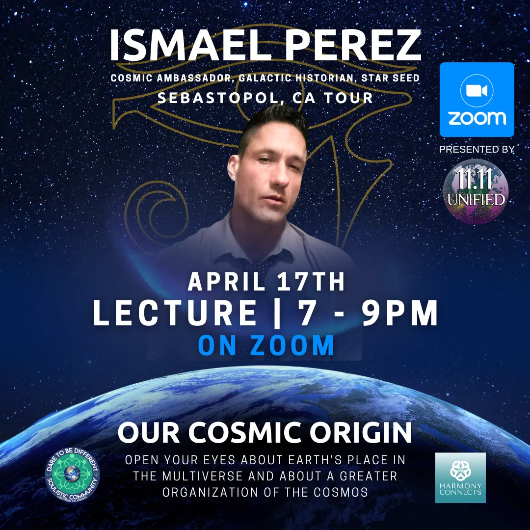 Our Cosmic Origin: ZOOM w/ Ismael Perez $22.22 w/ Replay