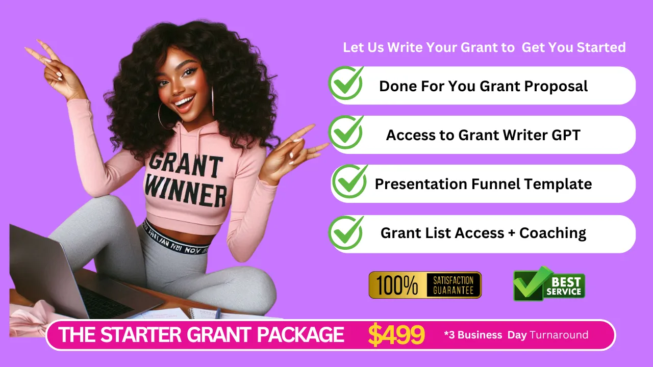 Starter Grant Package : Grant Writing Service