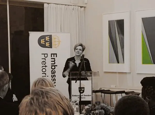 Lizette Volkwyn Speaking at Swedish Embassy