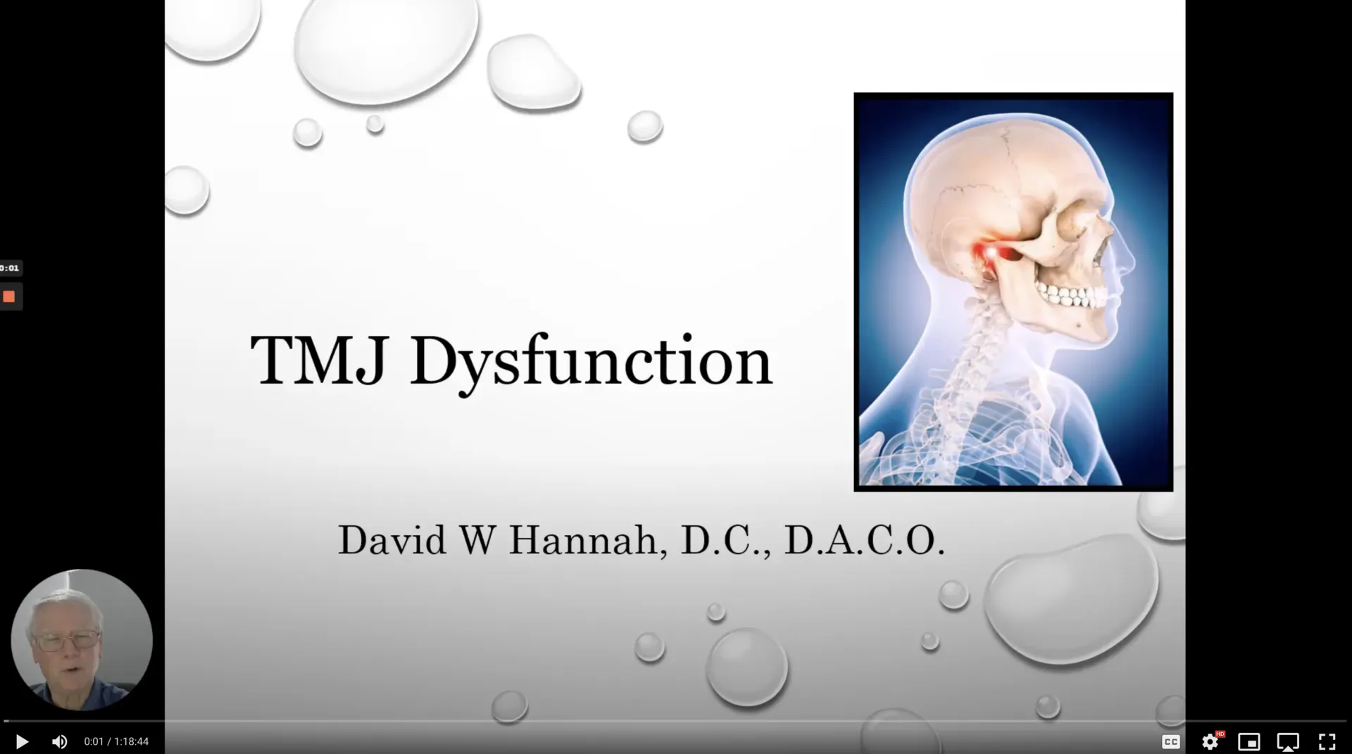 Intro to Temporomandibular Joint Dysfunction Webinar