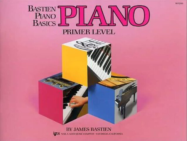詹姆斯·巴斯蒂安 (James Bastien) 的钢琴基础初级课程书籍封面