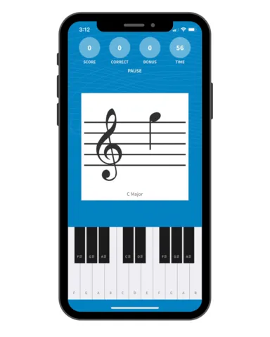 B Flat - lear sight reading on your iPhone or iPad