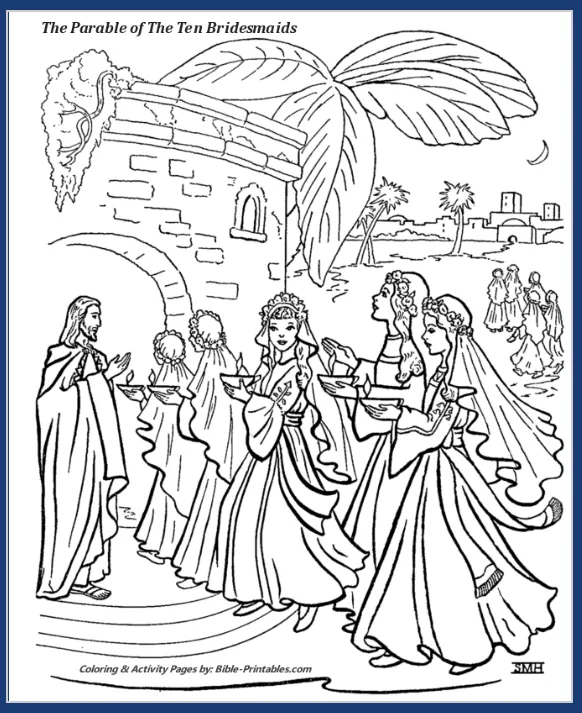 parable of the ten virgins bible lesson for kids
