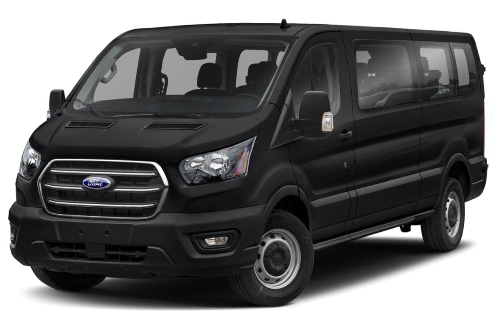 Black Ford Transit 2022 11 Passengers Limit