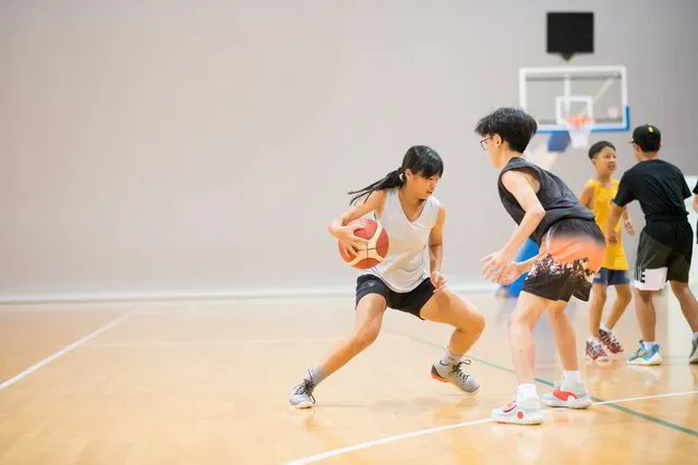 Teenager Basketball training