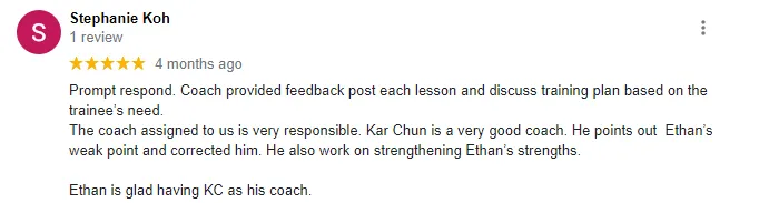 Stephanie Koh - Review for Kids Basketball Lessons